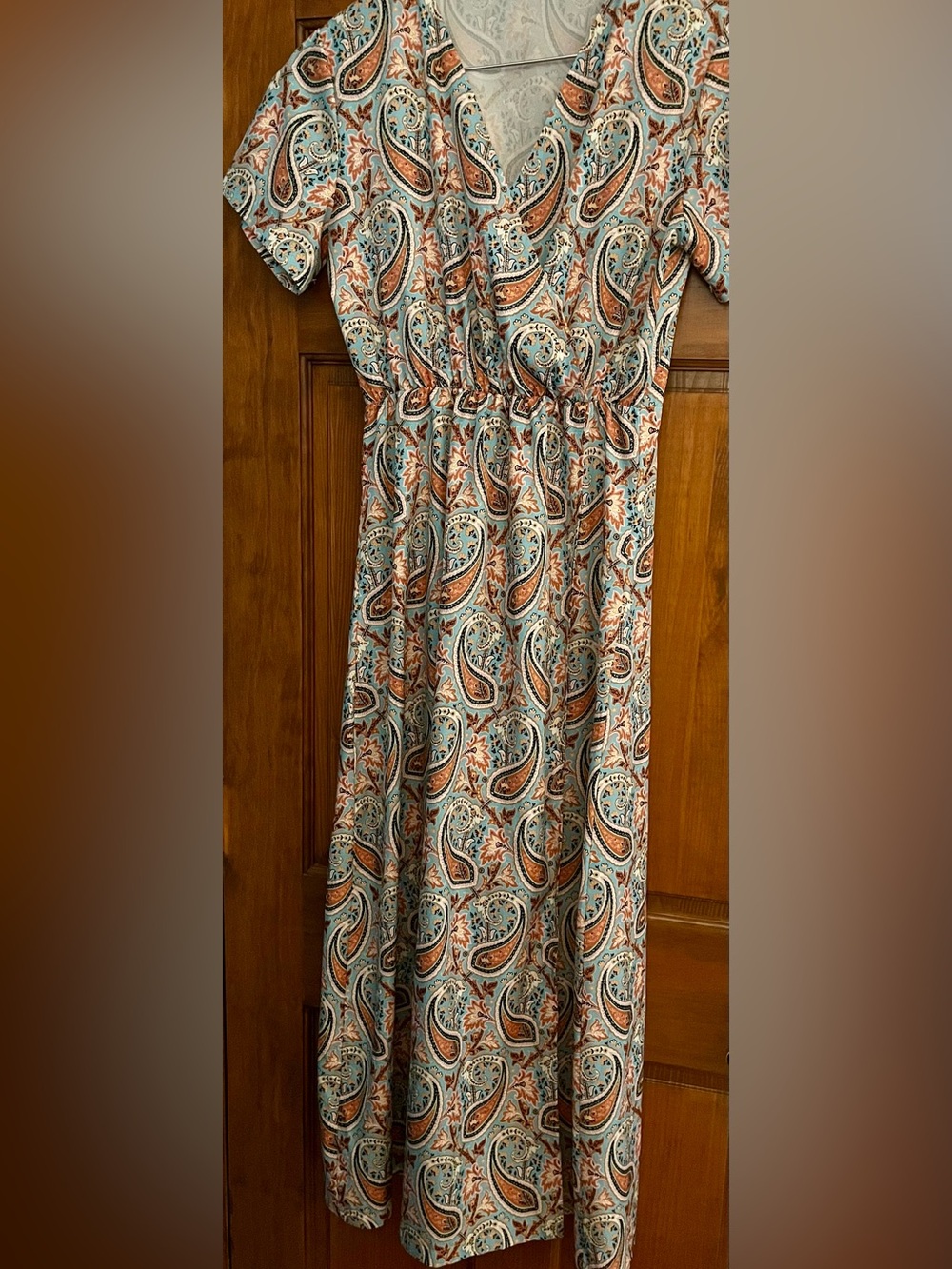 🌿🏵️ Paisley Dress with Belt | Boho Cottagecore | Size M